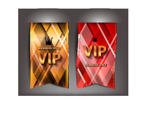 Luxury VIP flags vector graphics
