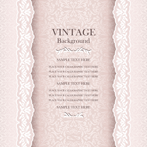 Luxury design vintage backgrounds vector 01