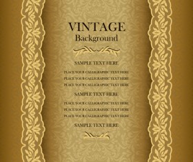 Luxury design vintage backgrounds vector 02