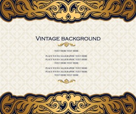 Luxury design vintage backgrounds vector 03