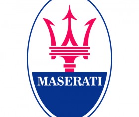 Maserati logo design vector material