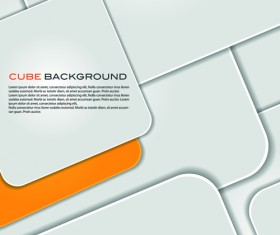 Modern cube background vector graphics 01