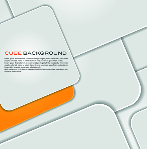 Modern cube background vector graphics 01