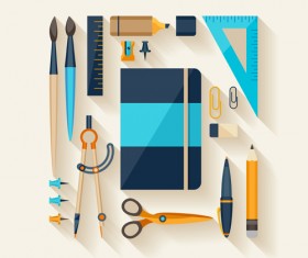 Modern education icons vector material 01