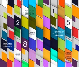 Multicolor geometric business background vector 01