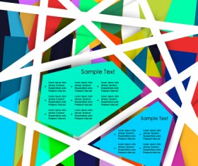 Multicolor geometric business background vector 03