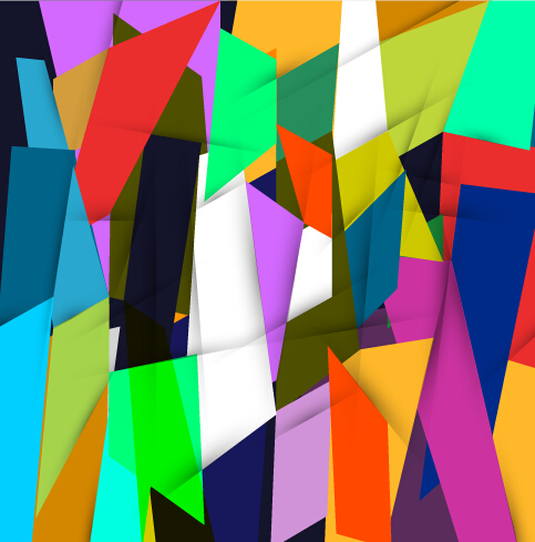 Multicolor geometric business background vector 04