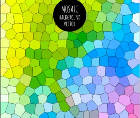 Multicolor mosaic background graphics vector 01
