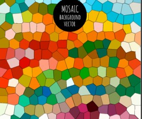 Multicolor mosaic background graphics vector 03