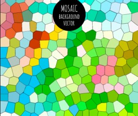 Multicolor mosaic background graphics vector 04