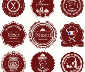 Quality label with badge vintage style vector 05