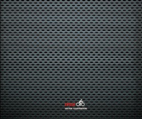 Realistic black metallic background vector 01