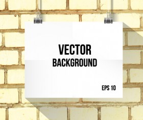 Realistic brick wall vector background 01