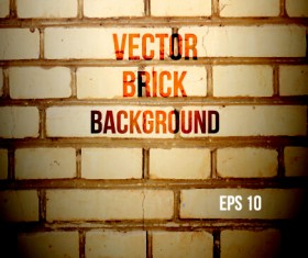 Realistic brick wall vector background 02