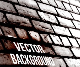 Realistic brick wall vector background 04