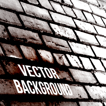 Realistic brick wall vector background 04