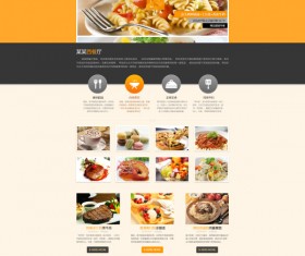 Restaurant cuisine website psd creative template