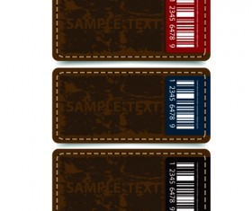 Retro with grunge style tags vector 01