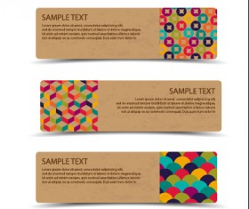 Sale banner cardboard vector material 01