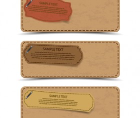 Sale banner cardboard vector material 02