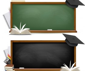 School blackboard design vector background 01