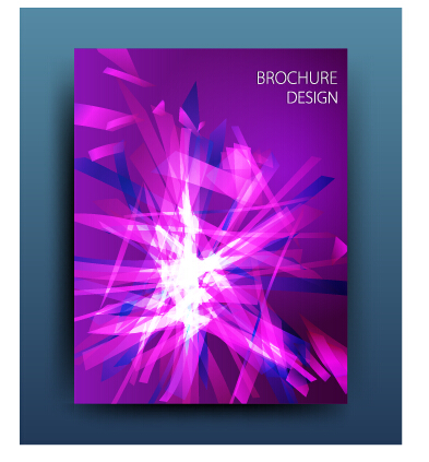 Set of magazine and brochure cover vector 04