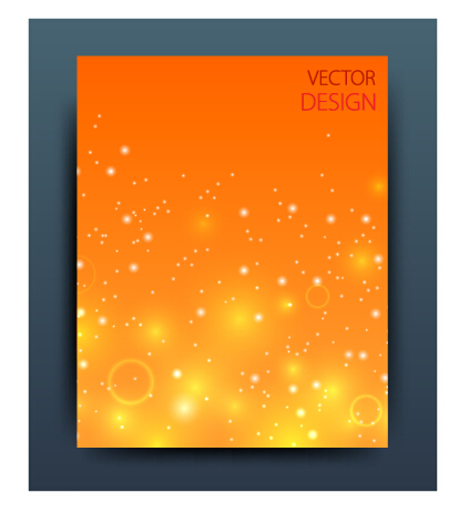 Set of magazine and brochure cover vector 08