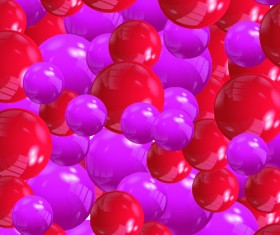 Shiny colored balls background vector material 03