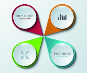 Shiny paper banner vector material 04