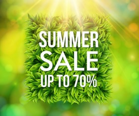 Shiny summer sale background vector 02