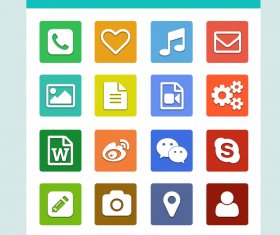 Simple app iocns psd material