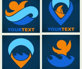 Sports logos abstract design vector 03