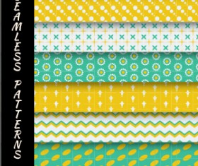Various decorative seamless pattern vector set 01