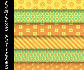 Various decorative seamless pattern vector set 02