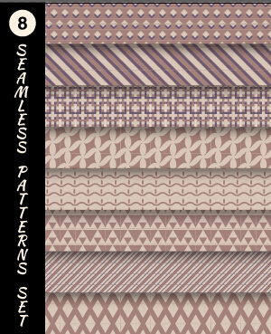 Various decorative seamless pattern vector set 03