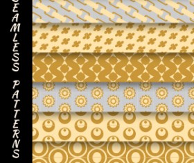 Various decorative seamless pattern vector set 04