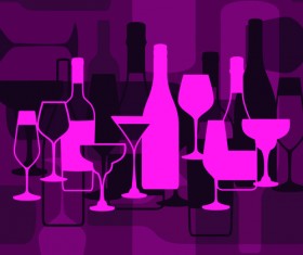 Vector cover wine menu design graphics 02