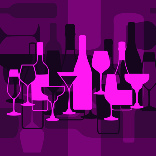 Vector cover wine menu design graphics 02