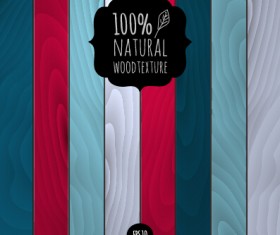 Vector natural wood background graphics 04