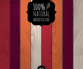 Vector natural wood background graphics 05
