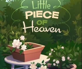 Vector retro advertising poster template material 01