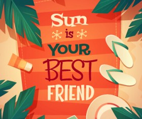 Vector retro advertising poster template material 02