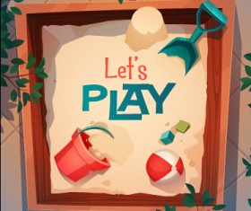 Vector retro advertising poster template material 09