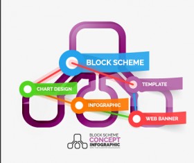 Vector set concept infographics business graphics 02
