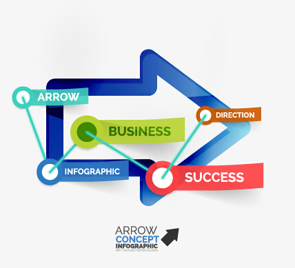 Vector set concept infographics business graphics 10