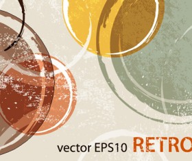 Vector set retro grunge background graphics 01