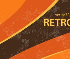 Vector set retro grunge background graphics 02