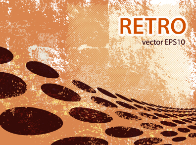 Vector set retro grunge background graphics 05
