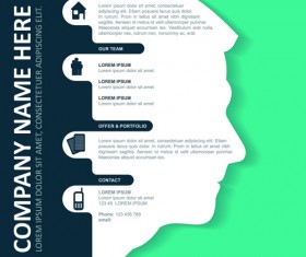 Vector templates modern business design graphics 04