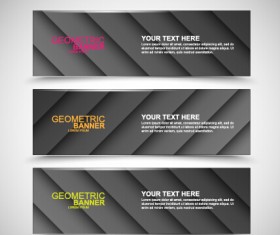 Vector web banners creative design graphics set 01